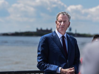 Mayor De Blasio Speaks To Press On New York City's Green New Deal