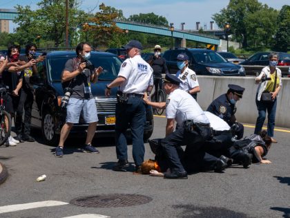 Protests Against Police Brutality Over Death Of George Floyd Continue In NYC