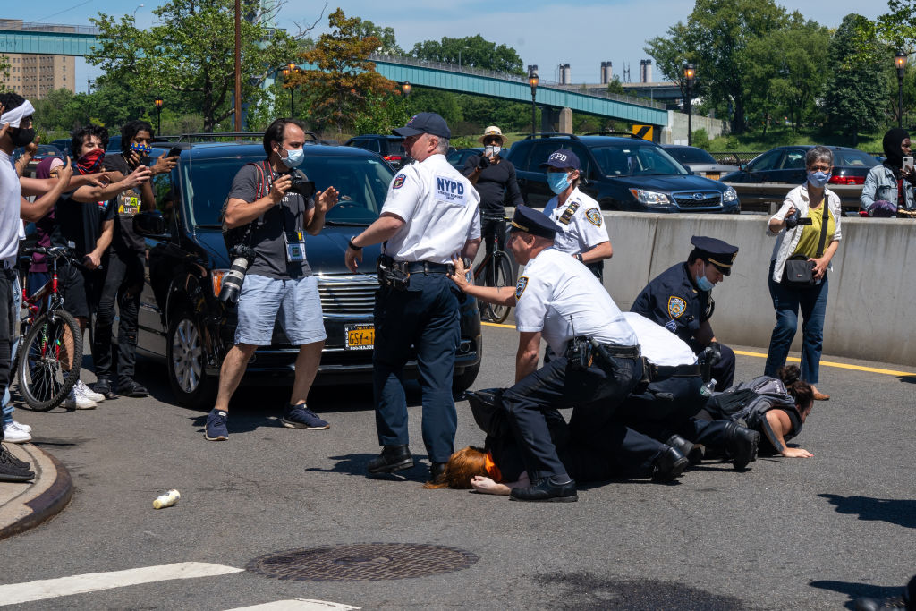 Protests Against Police Brutality Over Death Of George Floyd Continue In NYC