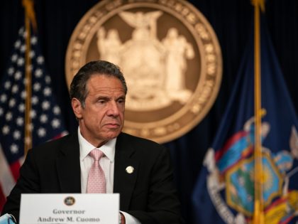 New York Governor Andrew Cuomo Holds Briefing In Manhattan
