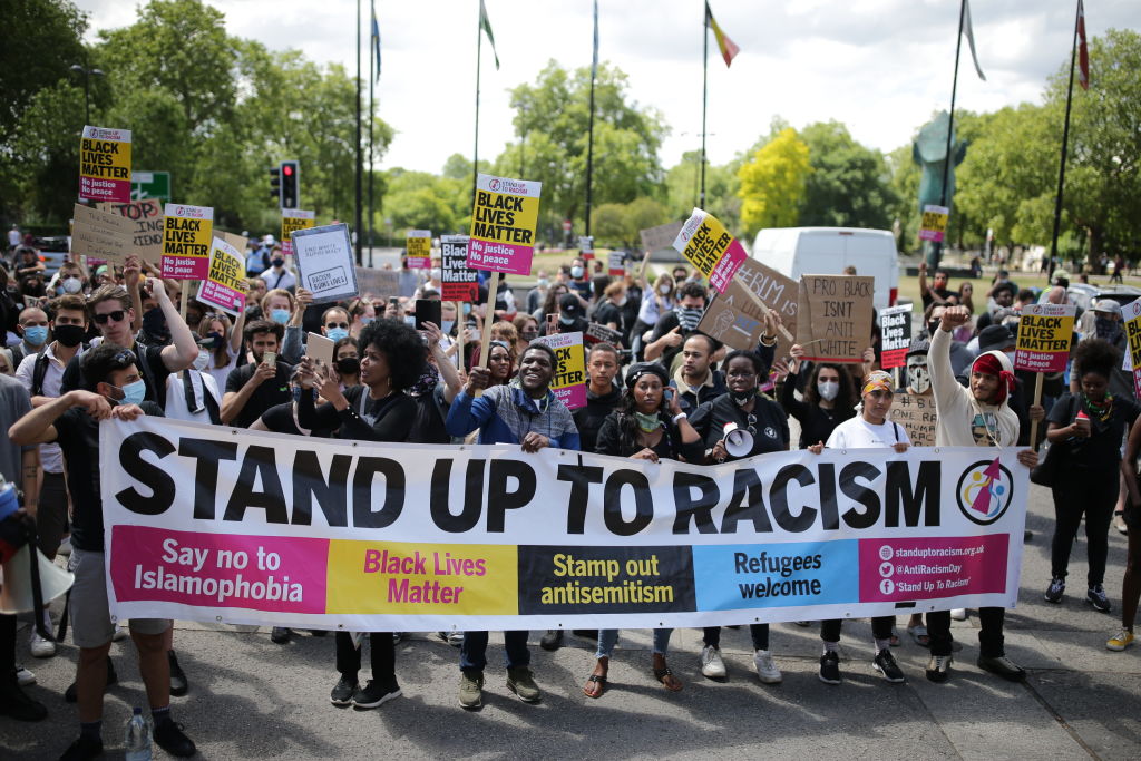 Far-Right Protesters React To Anti-Racism Demonstrations