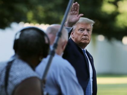 President Trump Holds A Press Briefing At The White House