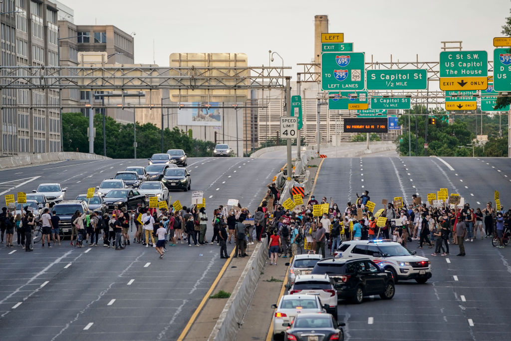 "Reclaim Lafayette Park" Protest Held Two Weeks After Controversial Clearing Took Place