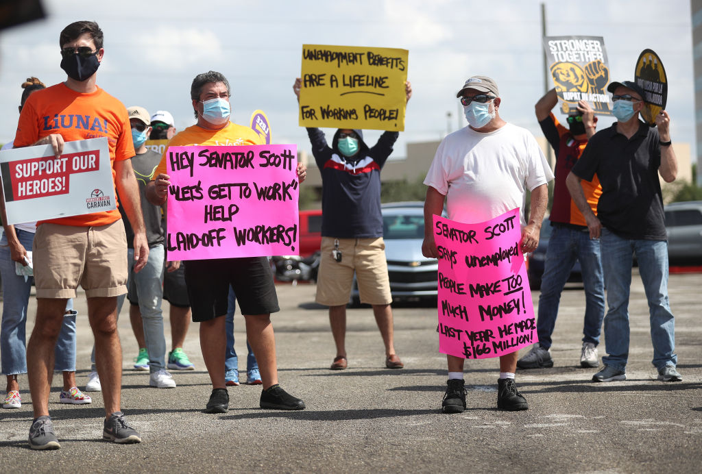 Workers Caravan In Florida Calls On US Senate To Extend Unemployment Benefits