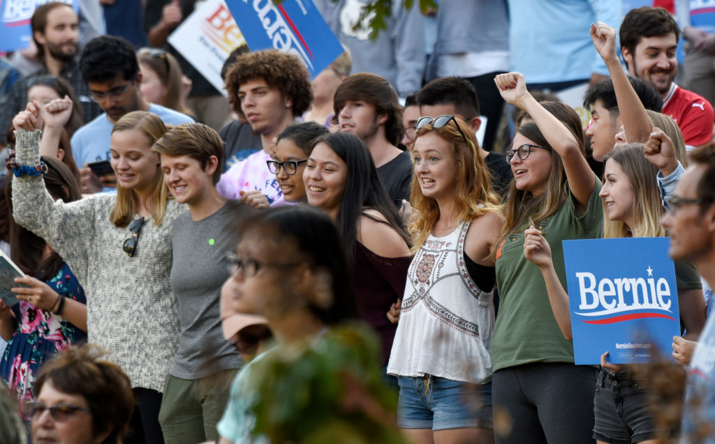 Bernie Sanders Holds Campaign Rally At University Of North Carolina