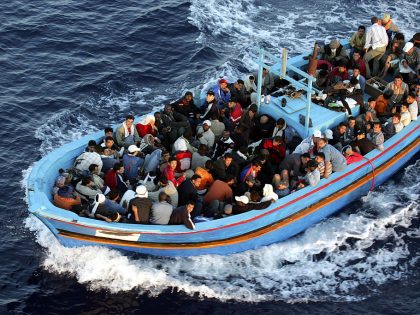 Italian Border Patrols Pick Up Boatloads Of Illegal Immigrants