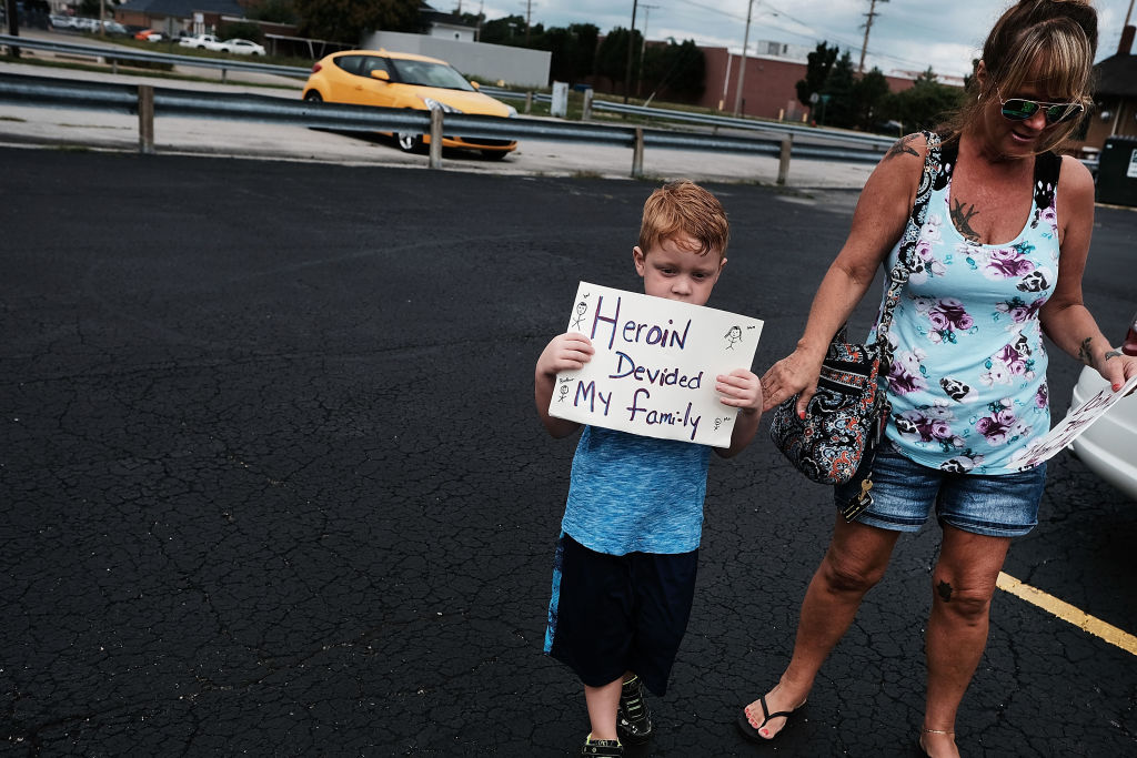 March And Rally Held Calling On Increased Federal Efforts Combatting Nation's Opioid Crisis