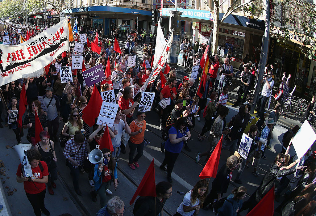 Students Protest Deregulation Of Higher Education