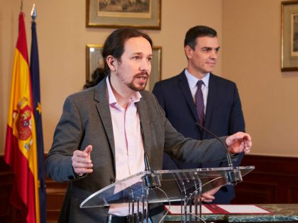The Leaders Of Spain's Socialist And Unidas Podemos Parties Meet To Agree A Coalition