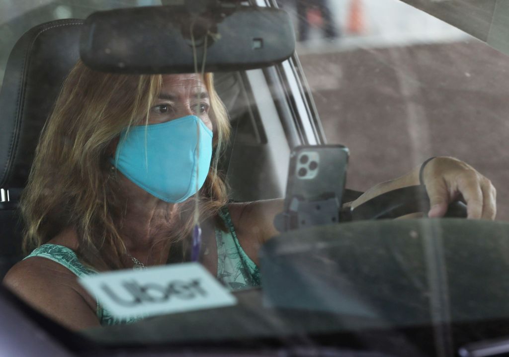 Uber And Lyft Drivers Hold Rally Calling For Basic Employment Rights