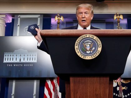 President Donald Trump Holds White House Press Briefing