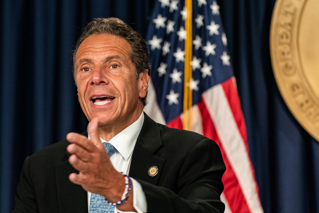 New York Governor Cuomo Holds Briefing In New York
