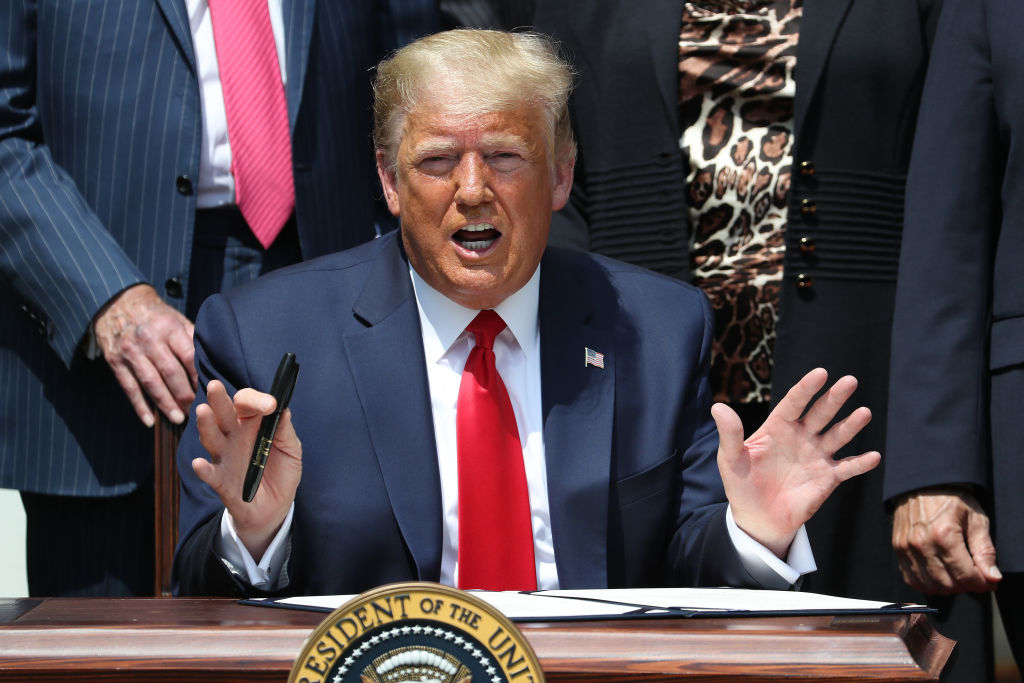 President Trump Holds A Press Conference At The White House