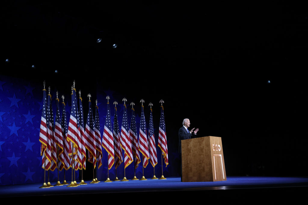 Joe Biden Accepts Party's Nomination For President In Delaware During Virtual DNC