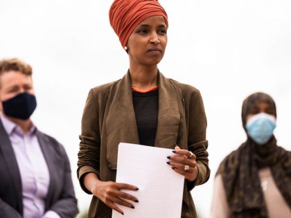Rep. Ilhan Omar Holds Press Conference Ahead Of Next Week's Primary Election