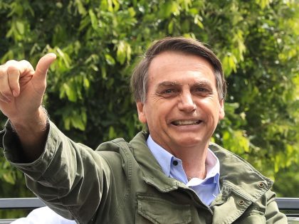 Brazilian Presidential Candidate Jair Bolsonaro Votes In Country's Election