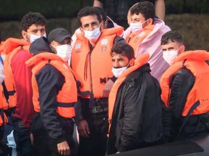 Migrants Cross The English Channel From France