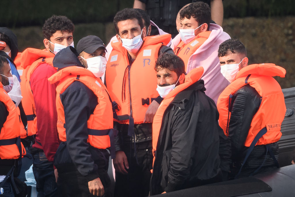 Migrants Cross The English Channel From France