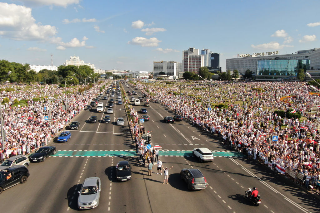 Protests In Belarus Continue One Week After Disputed Election