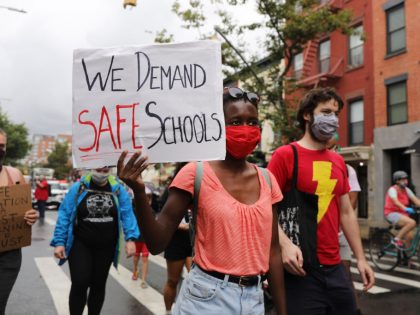 Teachers' Union Organizes March For Safe Schools In Brooklyn
