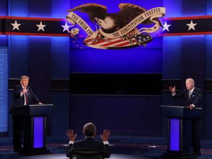 Donald Trump And Joe Biden Participate In First Presidential Debate