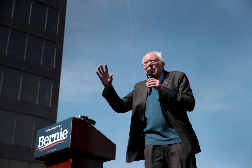 Democratic Presidential Candidate Bernie Sanders Holds Rally In Grand Rapids, Michigan