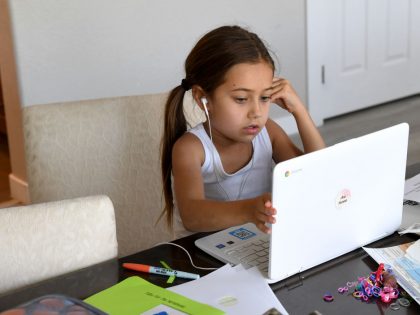 Las Vegas Students And Teachers Conduct Distance Learning As School Year Begins