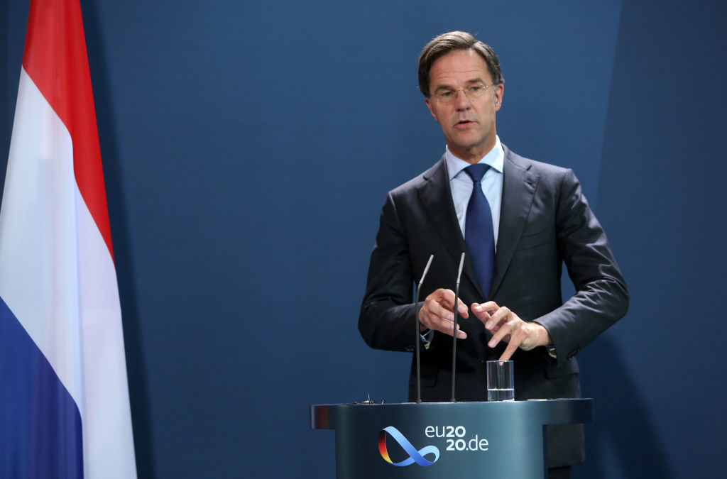 Dutch Prime Minister Rutte Meets With Merkel In Berlin
