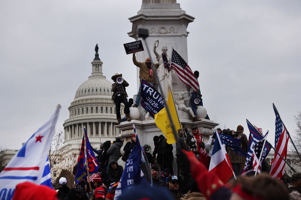 Trump Supporters Hold "Stop The Steal" Rally In DC Amid Ratification Of Presidential Election