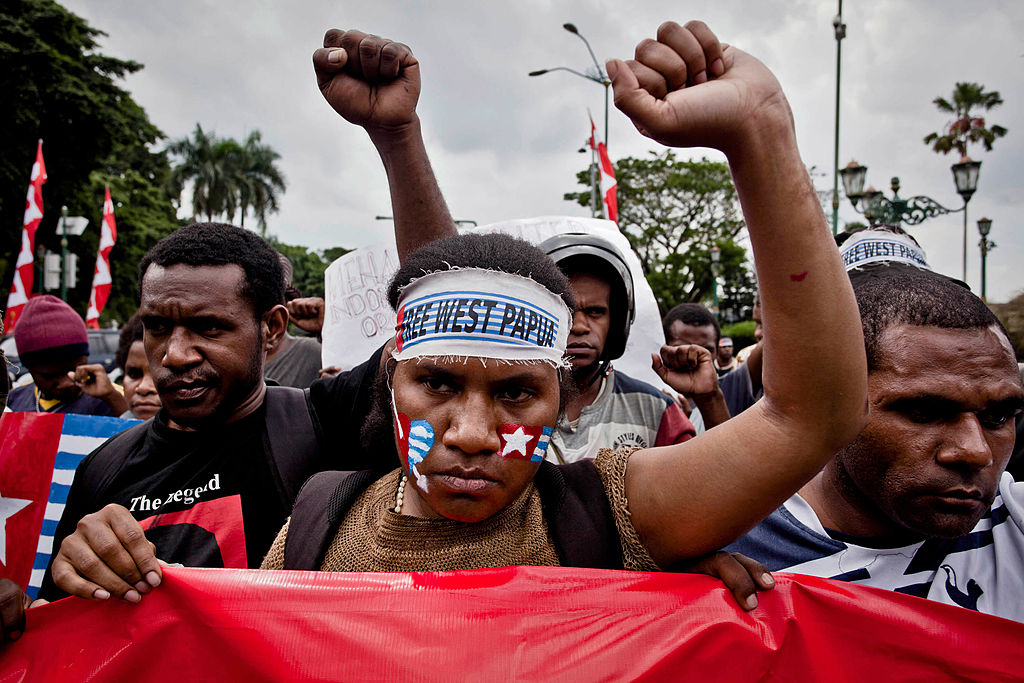 Papuan Students Protest Against The 1962 Signing Of The New York Agreement