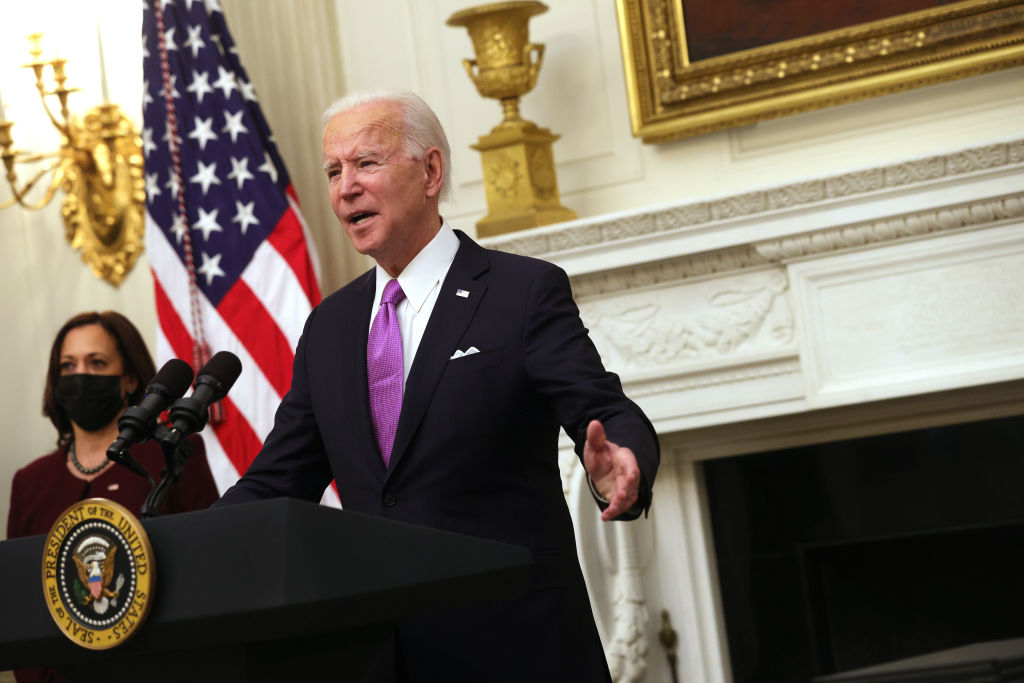 President Joe Biden Discusses His Administration's Covid Response Plan And Signs Executive Orders