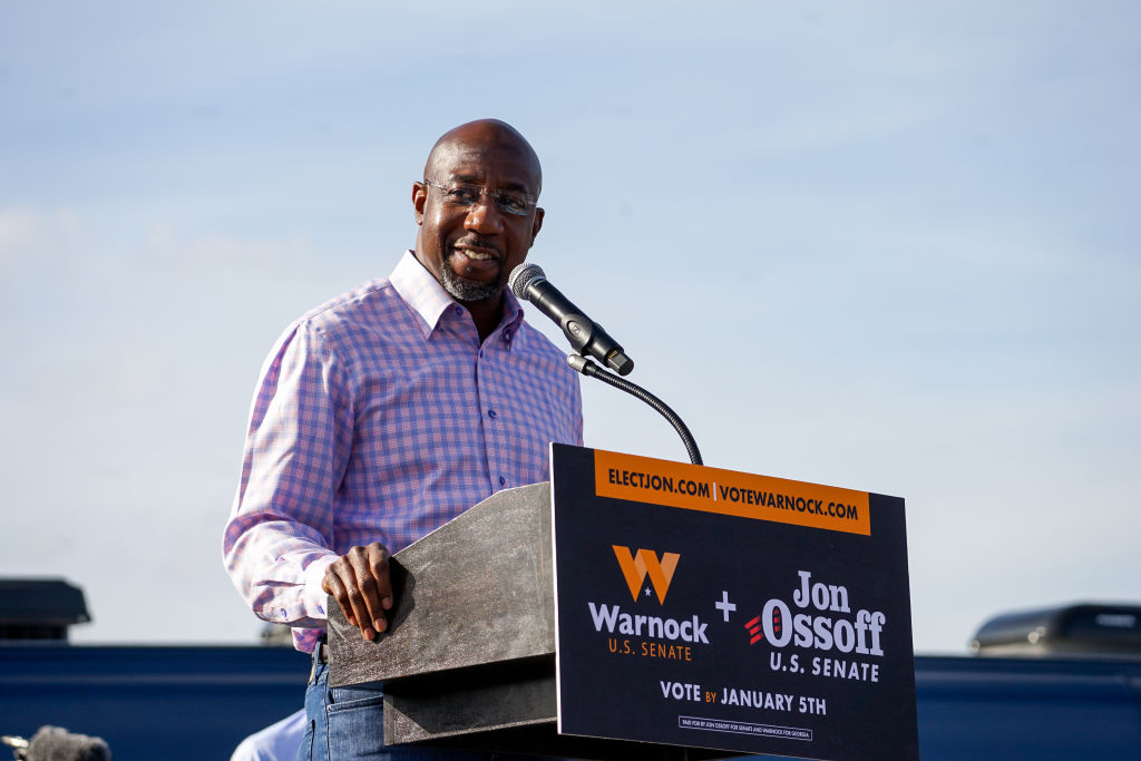 Georgia Democratic Senate Candidates Ossoff And Warnock Campaign For Runoff Election