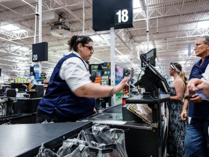 A cashier in Walmart.