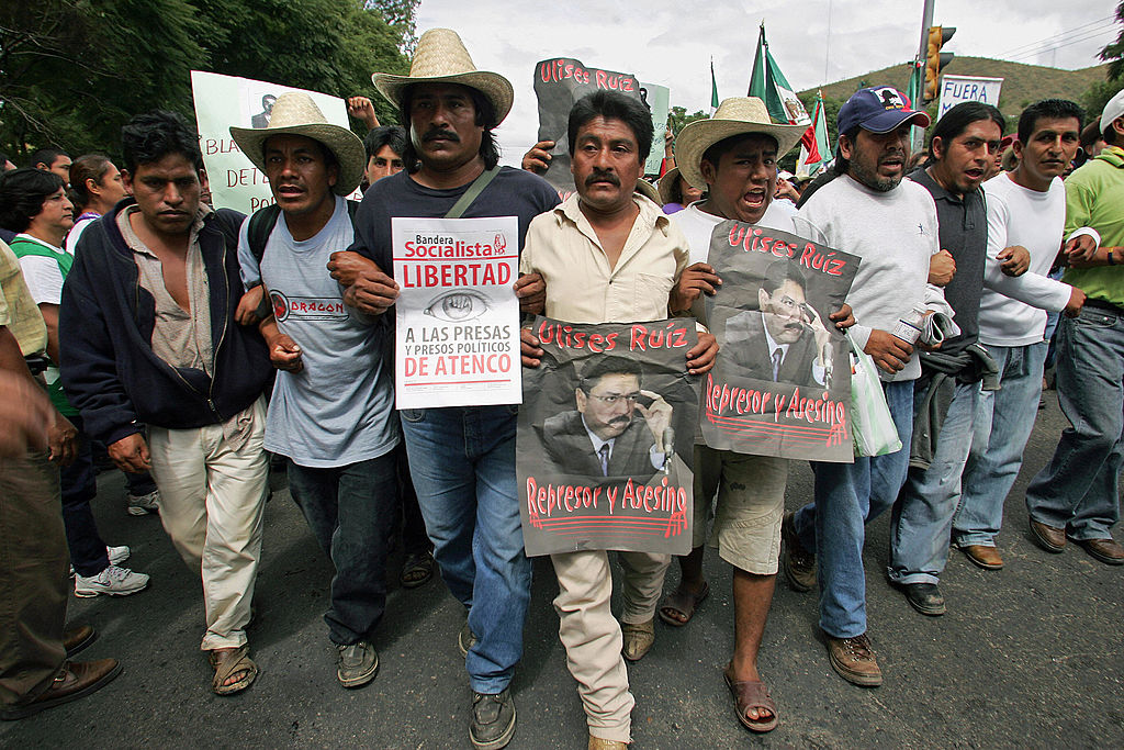 Members of the Oaxaca People's Popular A