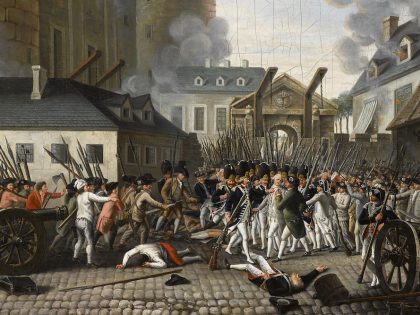 Prise de la Bastille et arrestation du gouverneur M. de Launay, le 14 juillet 1789