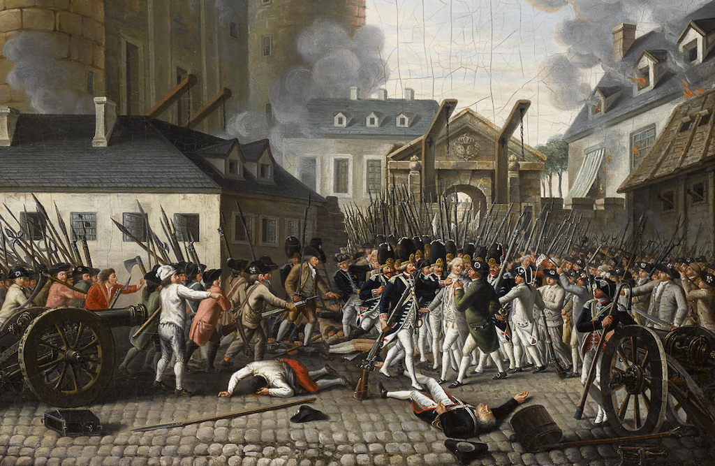 Prise de la Bastille et arrestation du gouverneur M. de Launay, le 14 juillet 1789