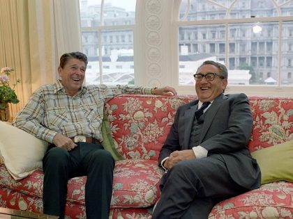 6/10/1981 President meeting with Henry Kissinger in the residence