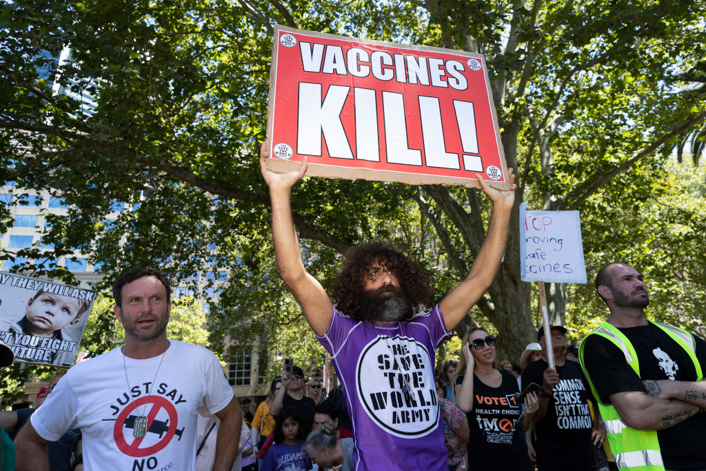 Protesters Rally Against 'Mandatory' COVID-19 Vaccinations