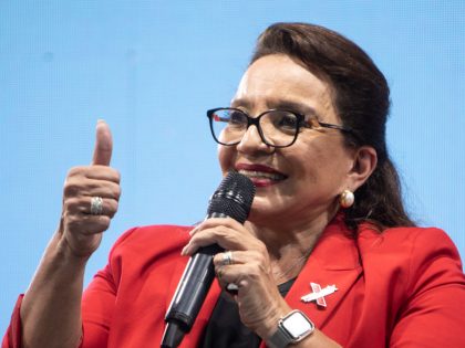 Honduran Candidate Xiomara Castro Celebrates After General Elections