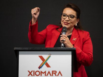 Honduran Candidate Xiomara Castro Celebrates After General Elections