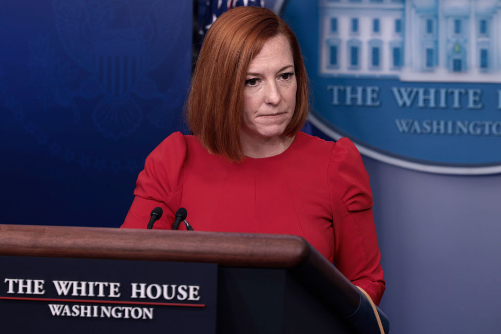 Jen Psaki Holds Daily White House Briefing