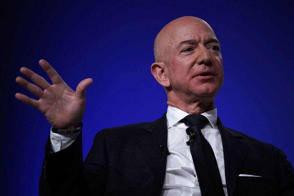 Amazon CEO And Blue Origin Founder Jeff Bezos  Speaks At Air Force Association Air, Space And Cyber Conference