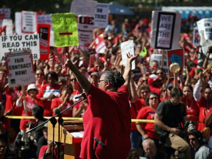 Chicago Teachers Union Holds Rally After Week of Striking