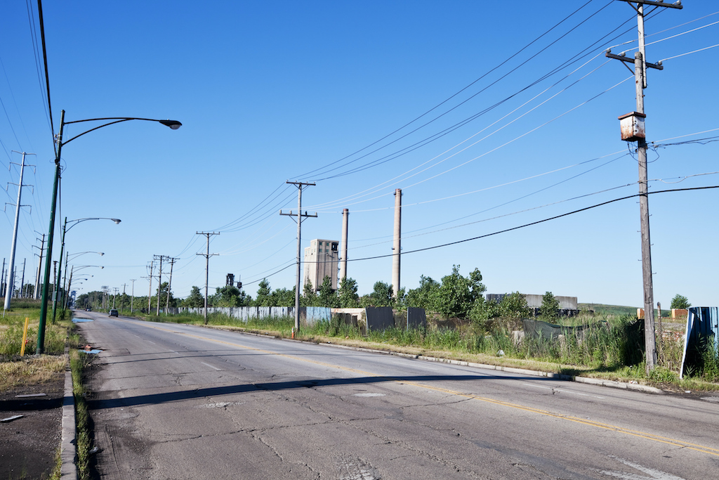 Industrial Road in Chicago Southeast Side.