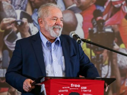Lula Da Silva Gives Press Conference After Convictions Against Him Annulled
