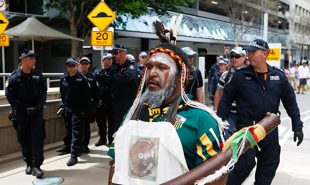 G20 Protesters Gather In Brisbane