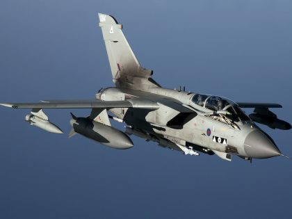 A Panavia Tornado GR4 of the Royal Air Force