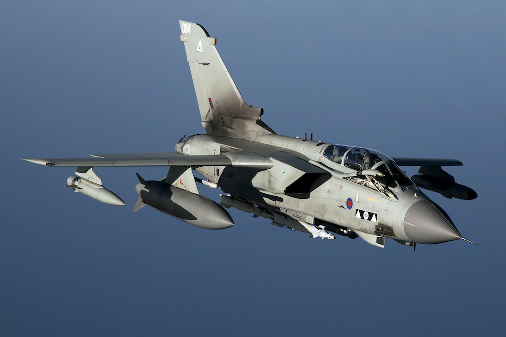 A Panavia Tornado GR4 of the Royal Air Force