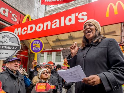 NYC Public Advocate Letitia James during the protest. Days