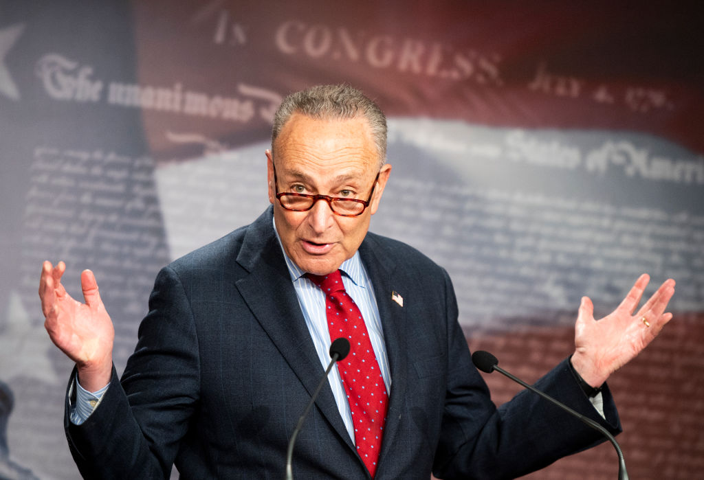 Majority Leader Schumer Holds Press Conference On Senate Business